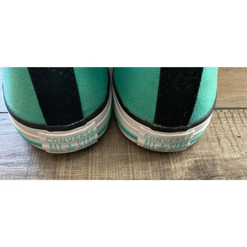 Chuck Taylor Converse All Star Hi Top Canvas Cyan Casual Sneakers Unisex Size 5